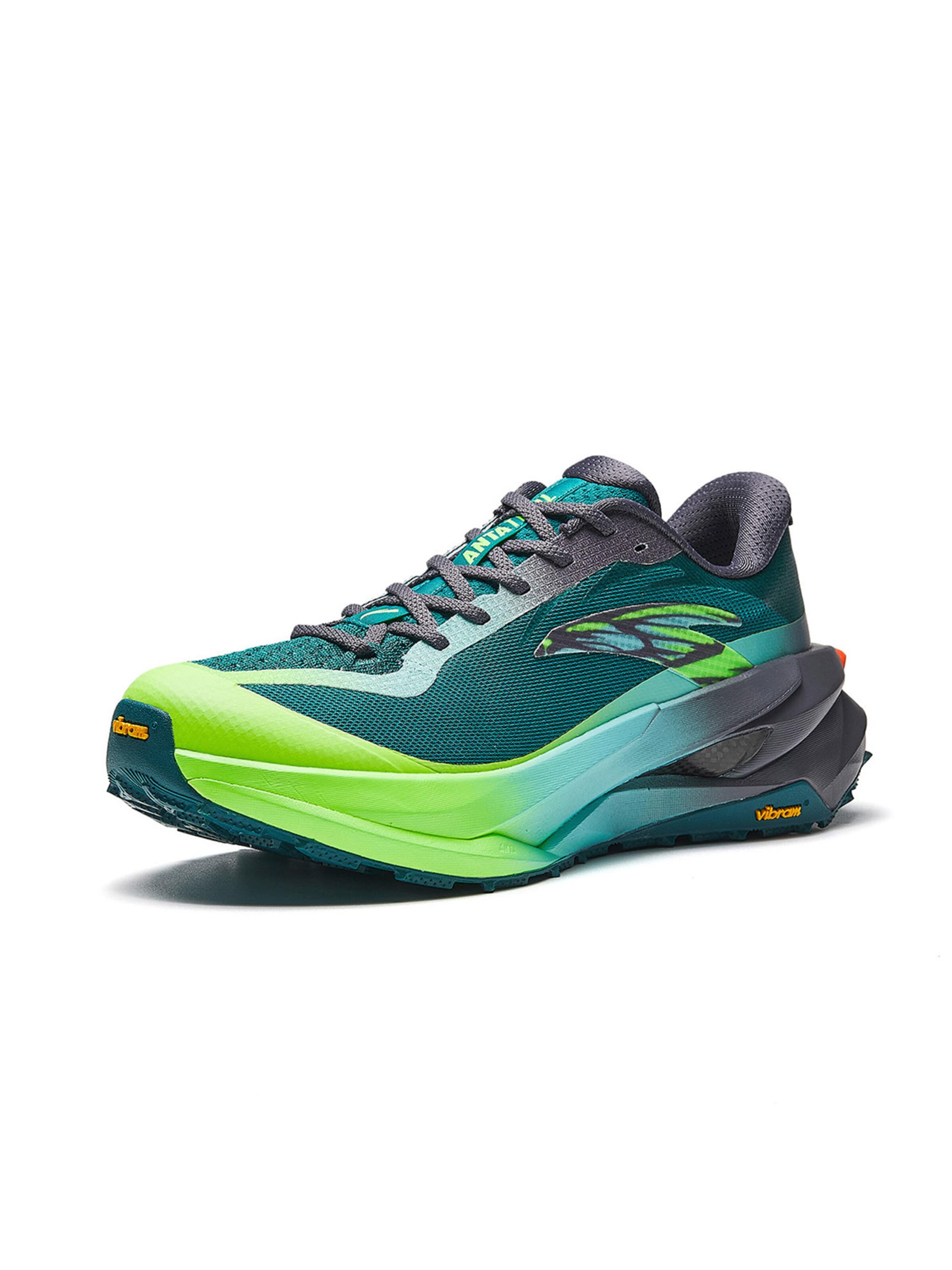 ANTA Platform trainers 'Anta TAIHANG Trail Running Shoes' in Green: front