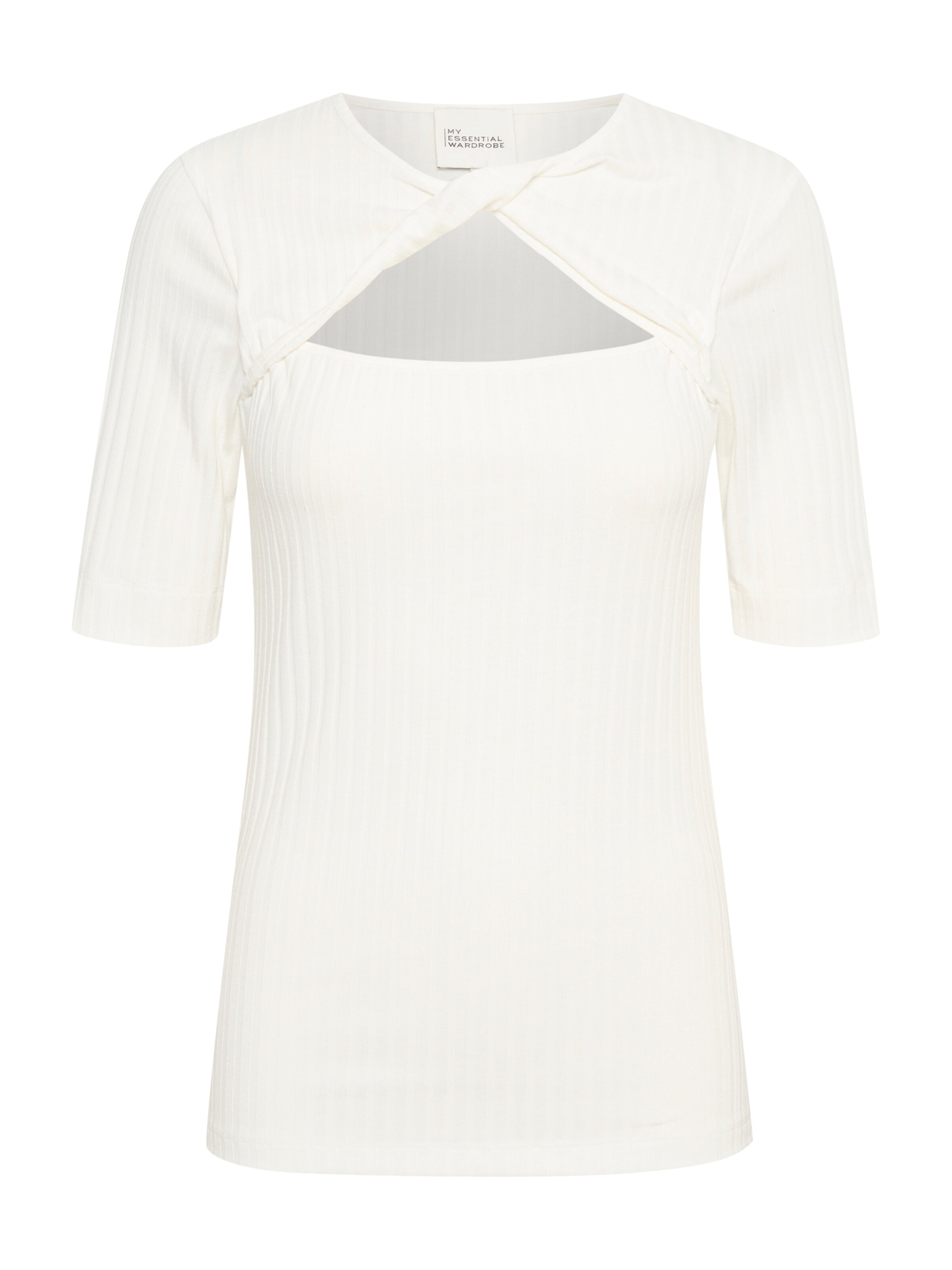 My Essential Wardrobe Μπλουζάκι 'BustaMW' σε λευκό: μπροστά