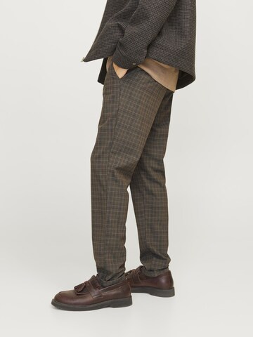 JACK & JONES Slim fit Chino Pants 'JPSTMarco JJConnor' in Brown
