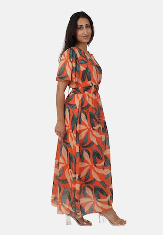 Elara Kjole i orange