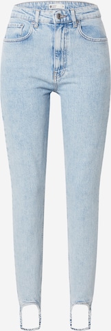 Gina Tricot Slimfit Jeans in Blauw: voorkant