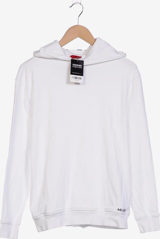 HUGO Sweatshirt & Zip-Up Hoodie in S in White: front