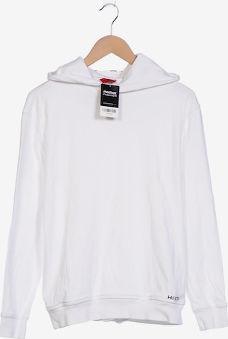 HUGO Red Sweatshirt & Zip-Up Hoodie in S in White: front