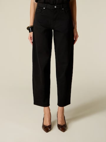 Loosefit Pantalon oltre en noir