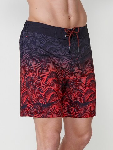 Pantaloncini da bagno di KOROSHI in rosso: frontale