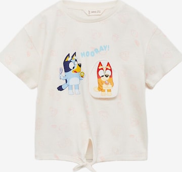MANGO KIDS Paita 'BLUKIWI' värissä valkoinen: etupuoli