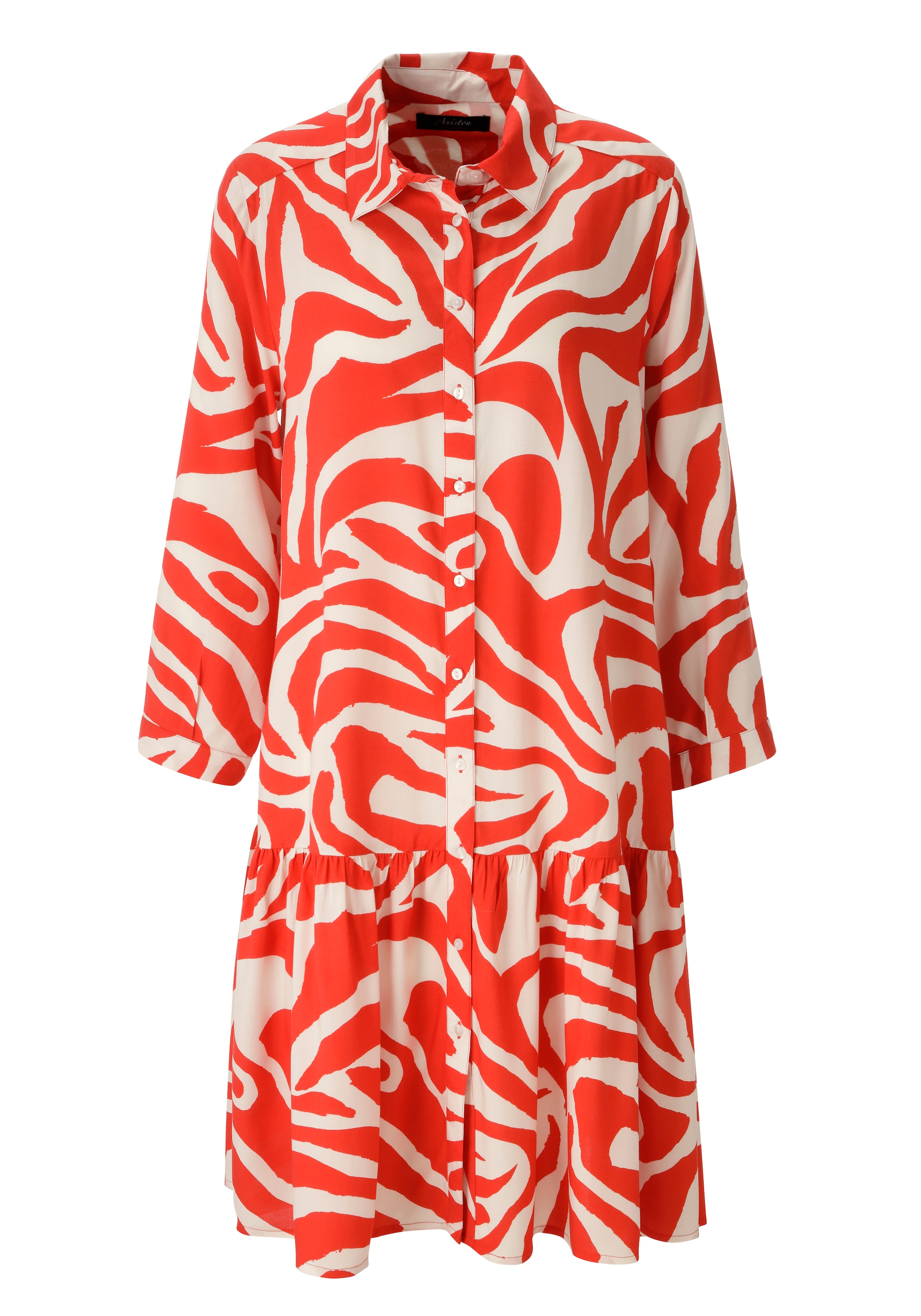 Aniston CASUAL Shirt Dress in Beige: front