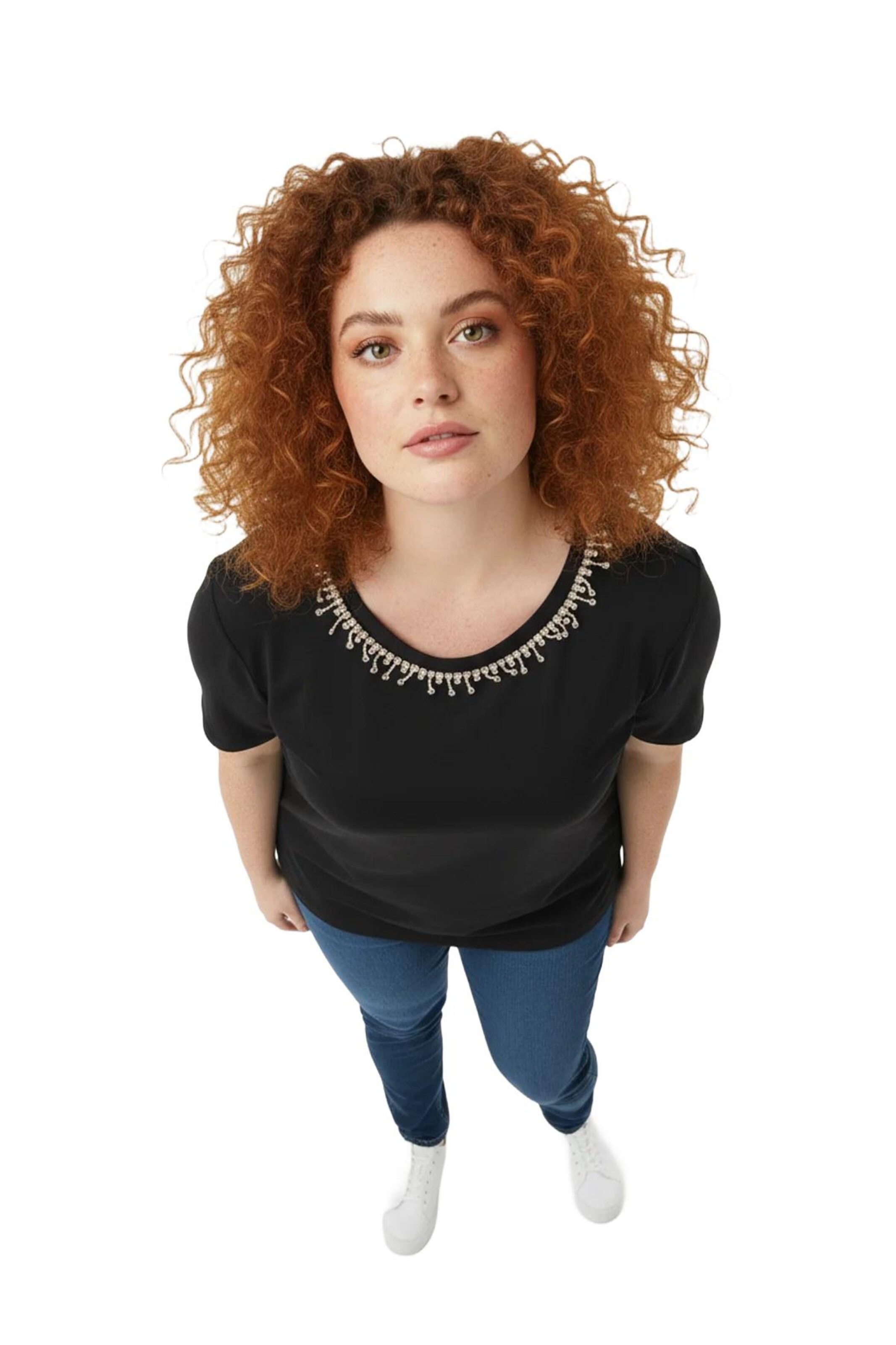 Shape Of You Shirt in Zwart