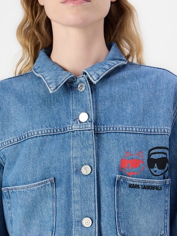 Veste mi-saison 'Ikon' Karl Lagerfeld en bleu