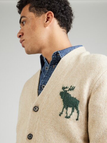 Abercrombie & Fitch Knit Cardigan in Beige