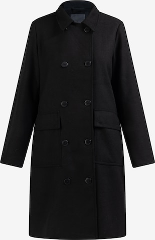 DreiMaster Klassik Between-Seasons Coat in Black: front