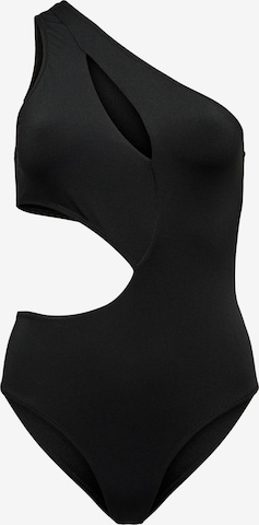 ONLYJednodijelni kupaći kostim 'SELENA' - crna boja: prednji dio