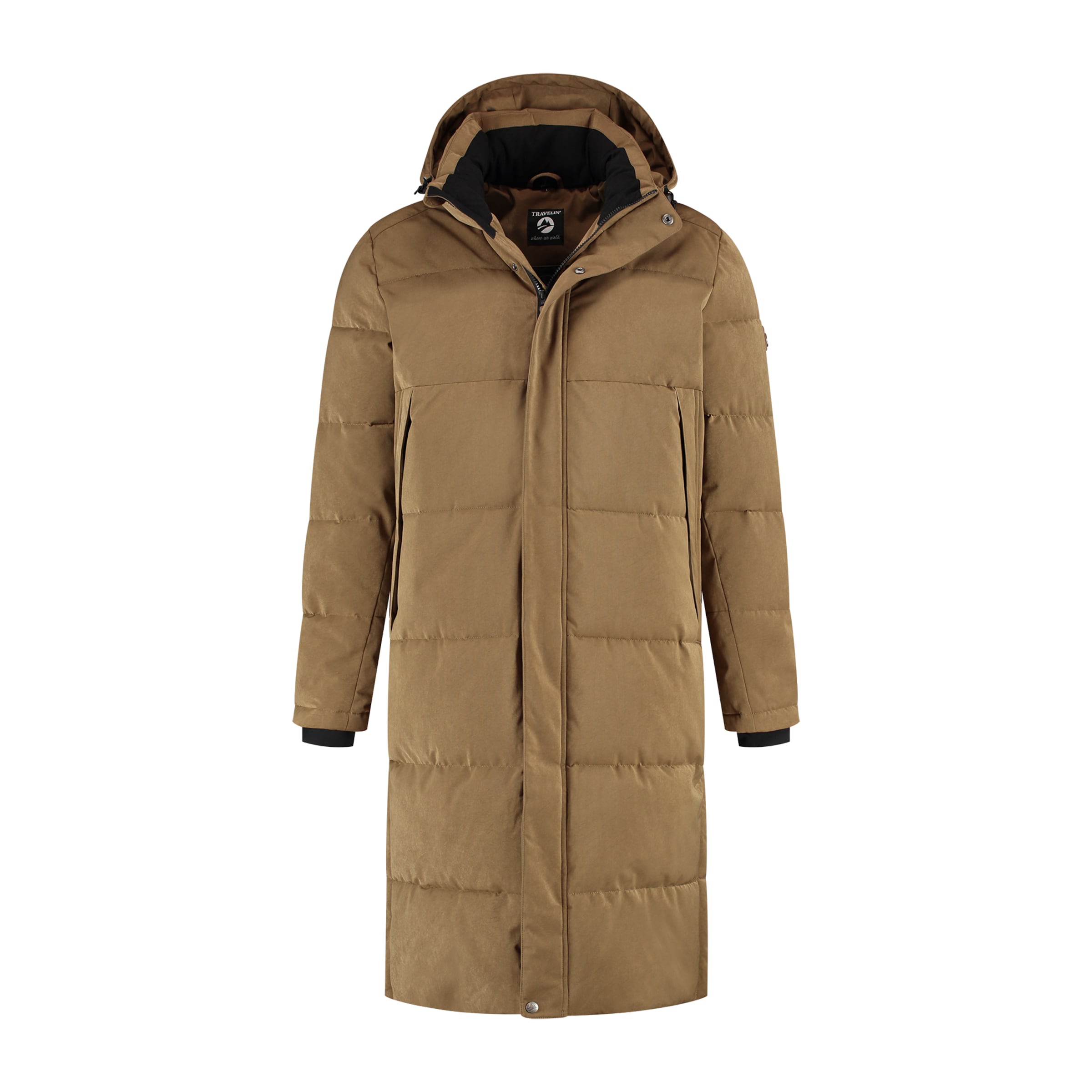 Travelin Vinterfrakke 'Kalmar' i brun: forside