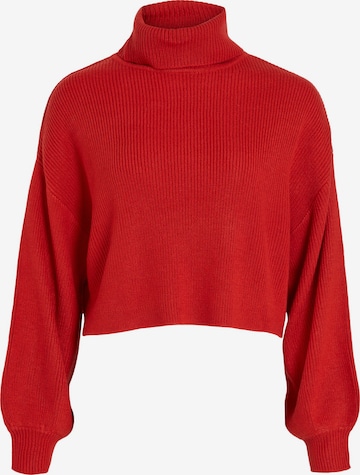 VILA Sweater 'PLAMENA' in Red: front