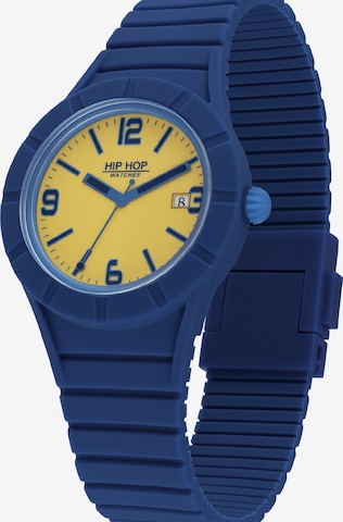 Hip Hop Analoguhr in Blau: Vorderseite