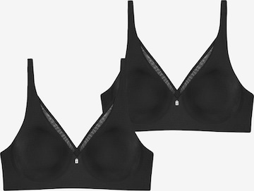 TRIUMPH Bra ' True Shape Sensation ' in Black: front