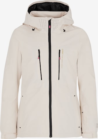 PROTEST Athletic Jacket 'PRTBEVERLY' in White: front