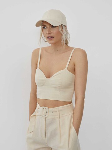 LeGer by Lena Gercke Top 'Elina' in Beige: voorkant