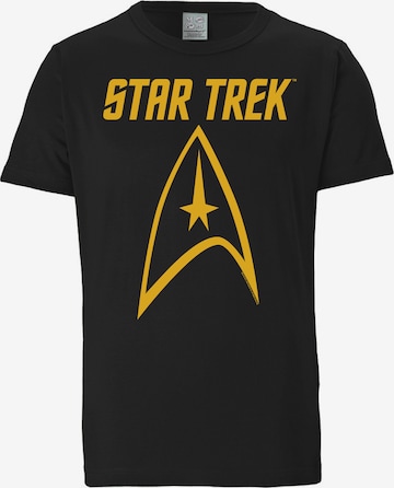 LOGOSHIRT T-Shirt 'Star Trek - Logo' in Mischfarben: predná strana