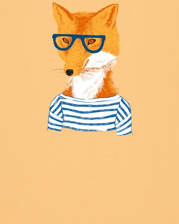 T-Shirt 'Fuchs' Watapparel en orange