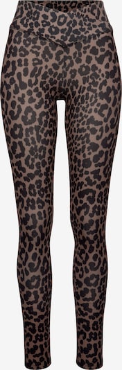 LASCANA ACTIVE Sportske hlače u smeđa / crna, Pregled proizvoda