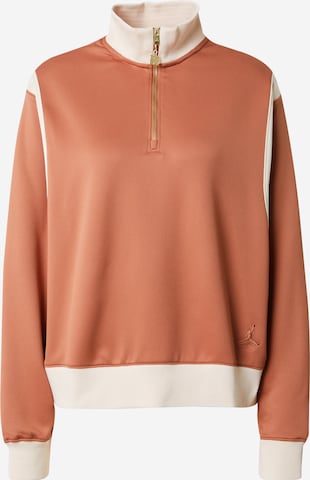 Sweat-shirt Jordan en orange : devant