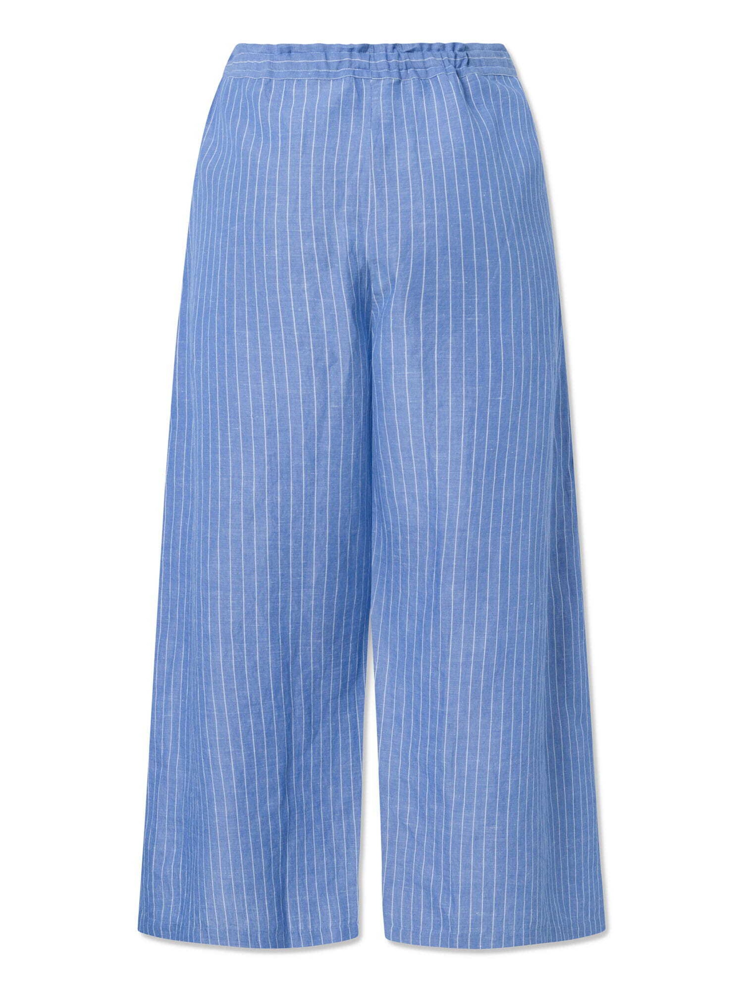 STUDIO FEDER Wide leg Broek in Blauw