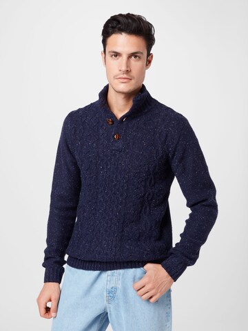 INDICODE JEANS Sweater 'Hamilton' in Blue: front
