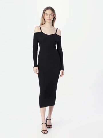 Abercrombie & Fitch Strickkleid in Schwarz: Vorderseite