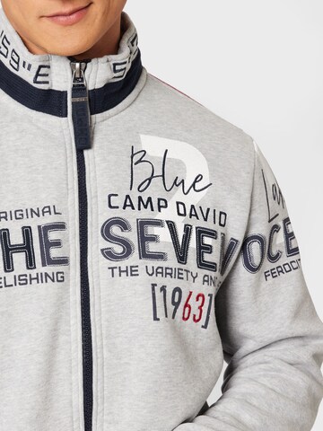 CAMP DAVID Sweatjacke 'Ocean´s Seven II' in Grau