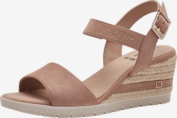 s.Oliver Sandals in Pink: front