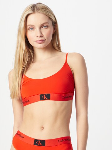 Bustino Reggiseno di Calvin Klein Underwear in rosso: frontale