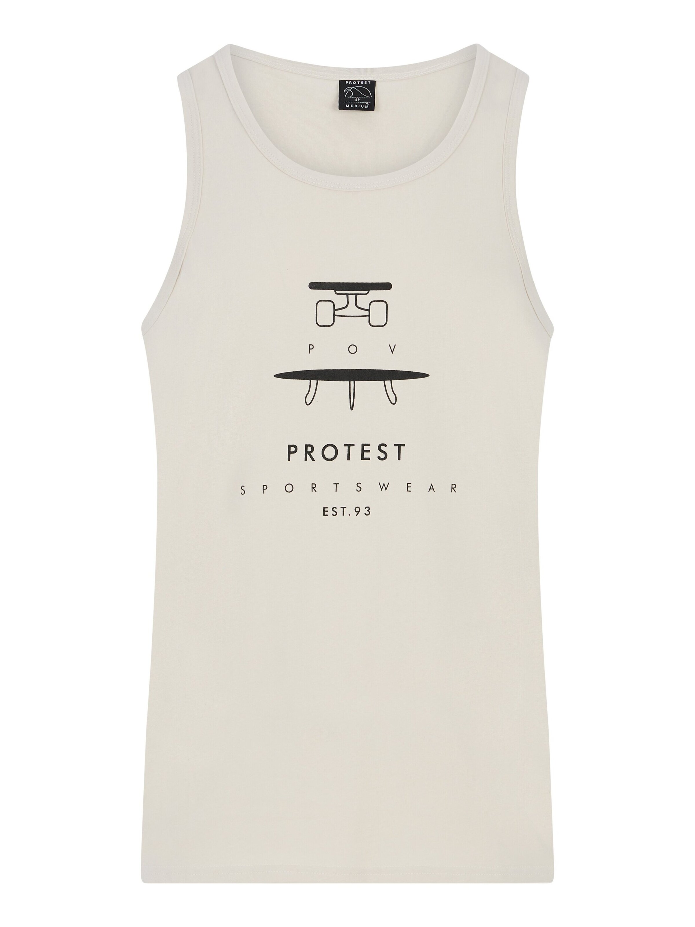 PROTEST Shirt 'PRTPacu'‌ in Weiß: Vorderseite