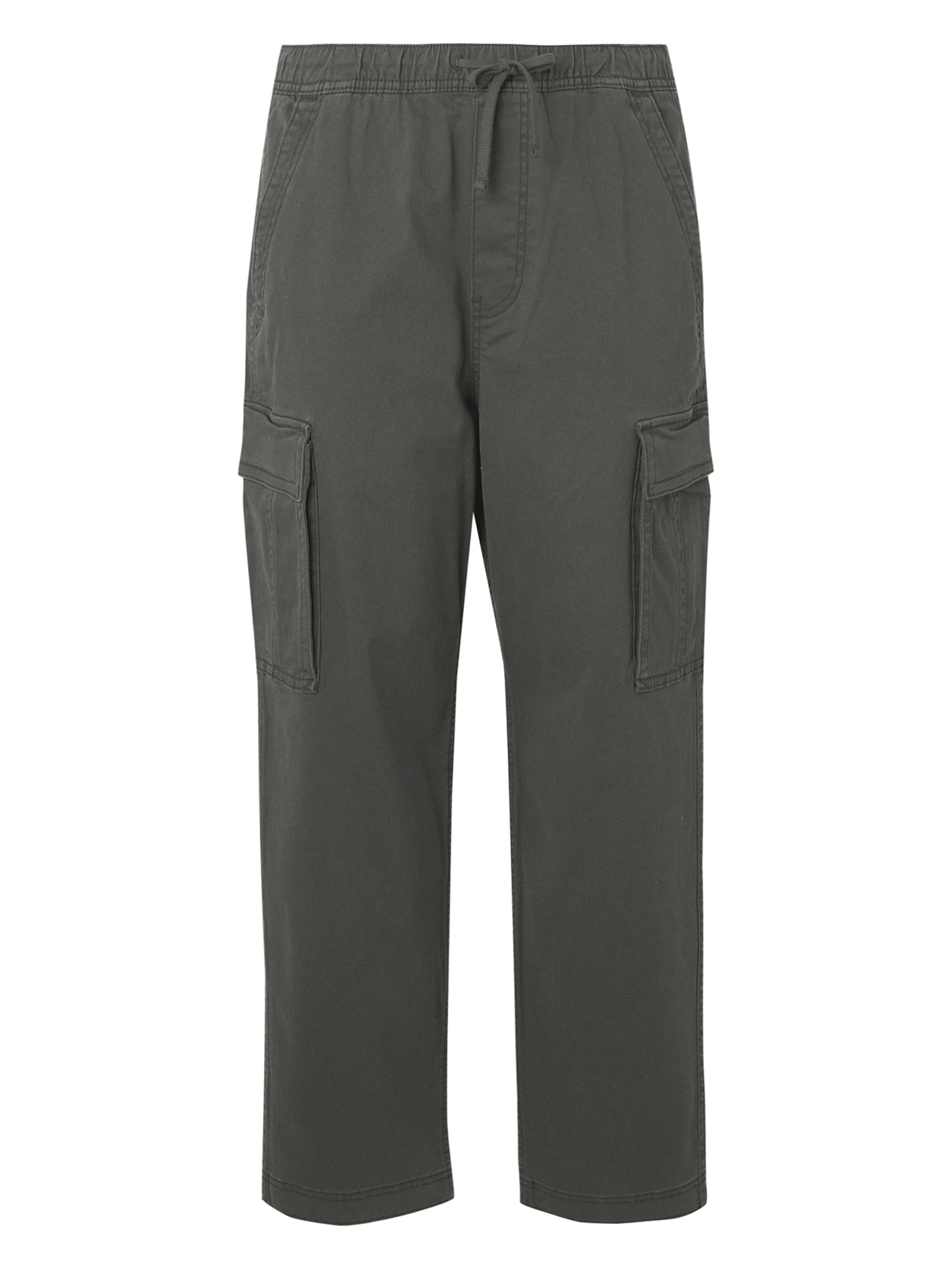 HOLLISTER Baggy Брюки-карго в Зеленый: спереди