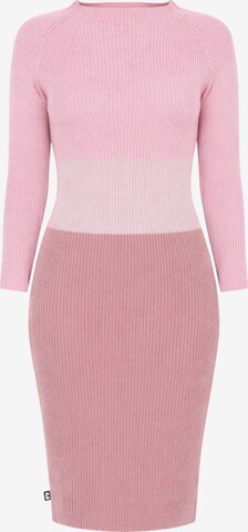 Süel knitwear - Vestido de punto en rosa: frente