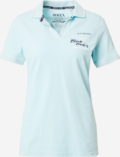 Soccx Poloshirt in marine / hellblau / silber / weiß, Produktansicht