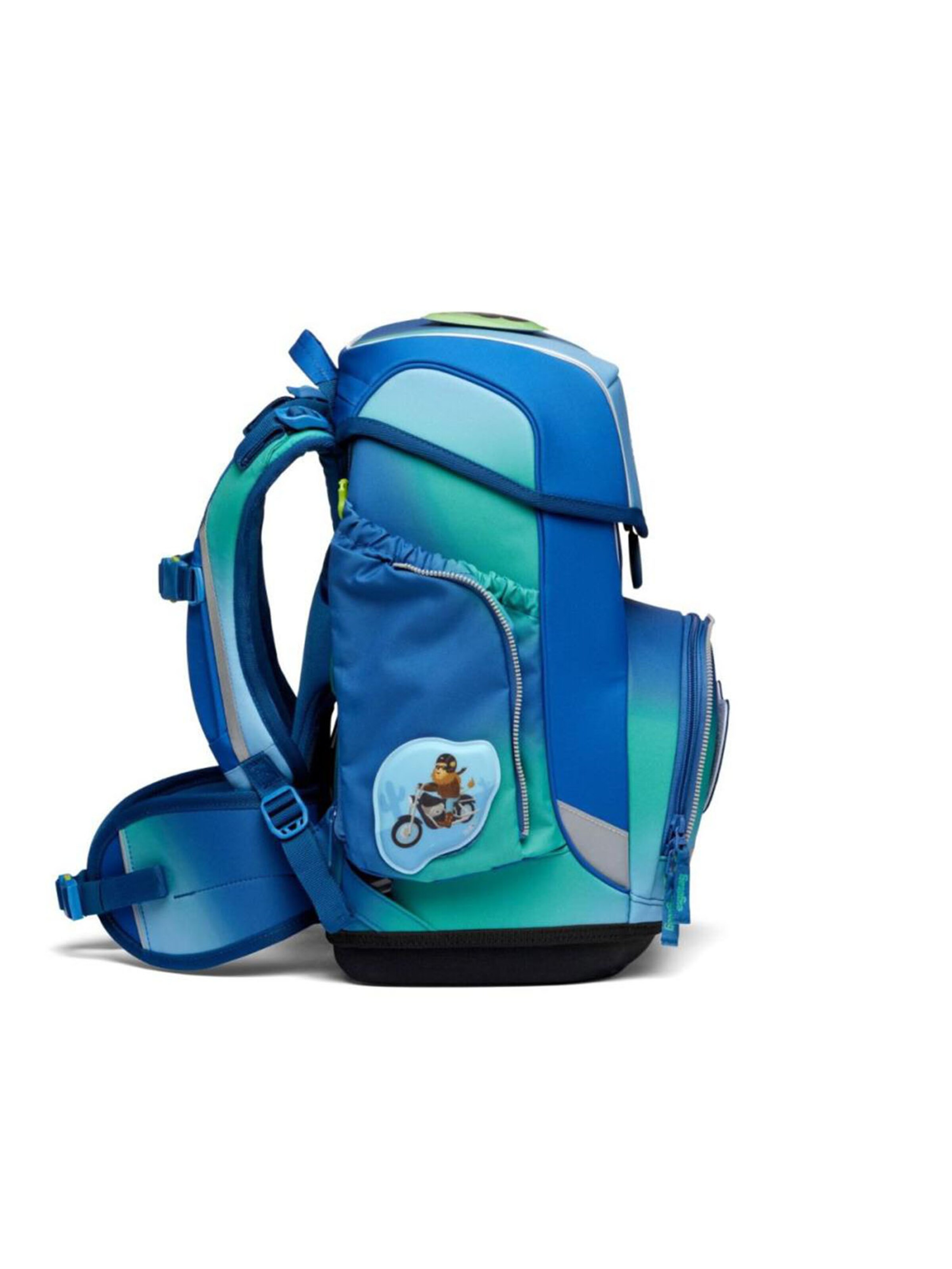 ergobag Rucksack 'DschungelfieBär'‌‌‌‌‌‌‌ in Blau
