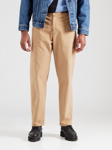 Carhartt WIP Loose fit Chino Pants 'Calder' in Beige: front