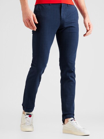 TOMMY HILFIGER Regular Chino in Blauw: voorkant