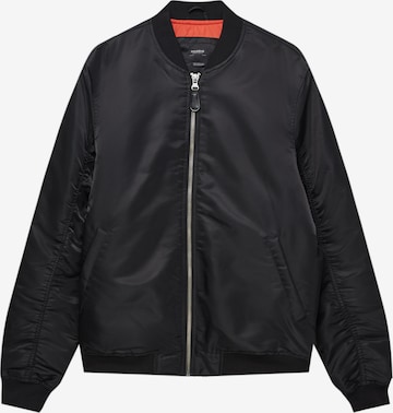 Veste mi-saison Pull&Bear en noir : devant