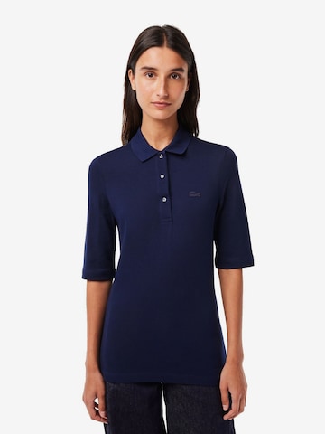 T-shirt LACOSTE en bleu : devant