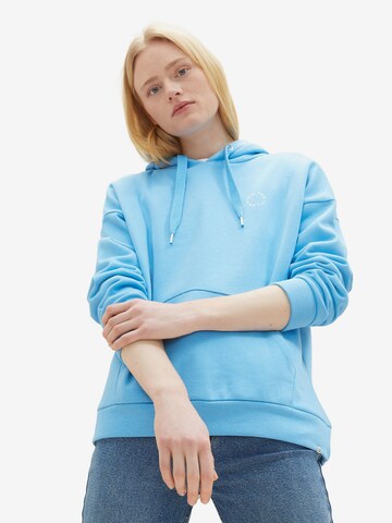 TOM TAILOR DENIM Sweatshirt in Blue: front