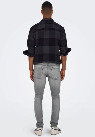 Only & Sons Slimfit Jeans 'Loom' in Grijs