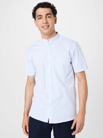 Lindbergh Comfort fit Button Up Shirt in Blue: front