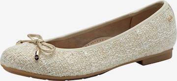 Ballerines Tamaris en beige : devant