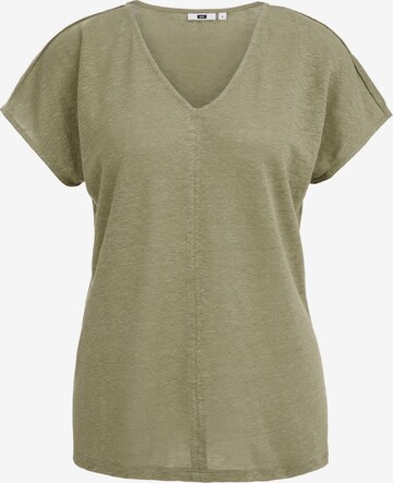 T-shirt WE Fashion en vert : devant