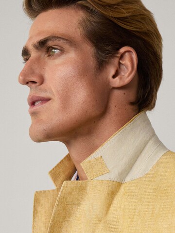 Coupe regular Veste de costume Hackett London en jaune