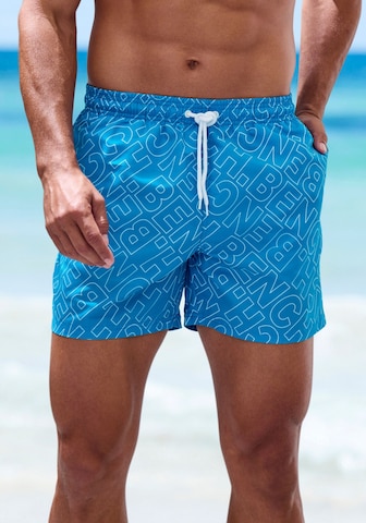 BENCH Badeshorts i blå