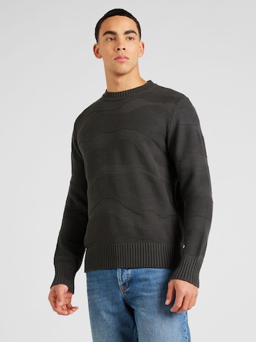 Pull-over 'JOSH' JACK & JONES en noir : devant