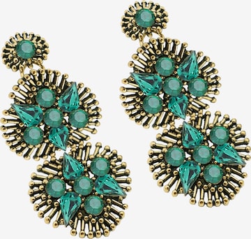 žalia SOHI Auskarai 'Georgine': priekis